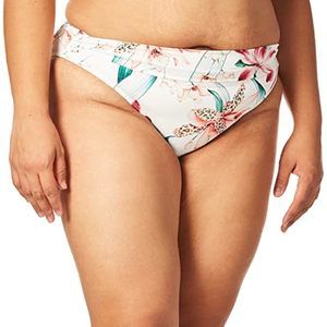 $64 La Blanca Standard Shirred Band Hipster Bikini Swimsuit Bottom White Size 14